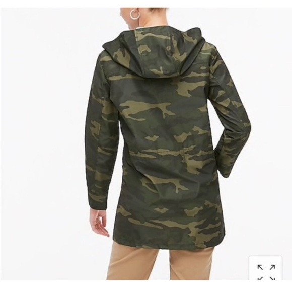 < J. Crew Camo Print Anorak Jacket > - Picture 7 of 7